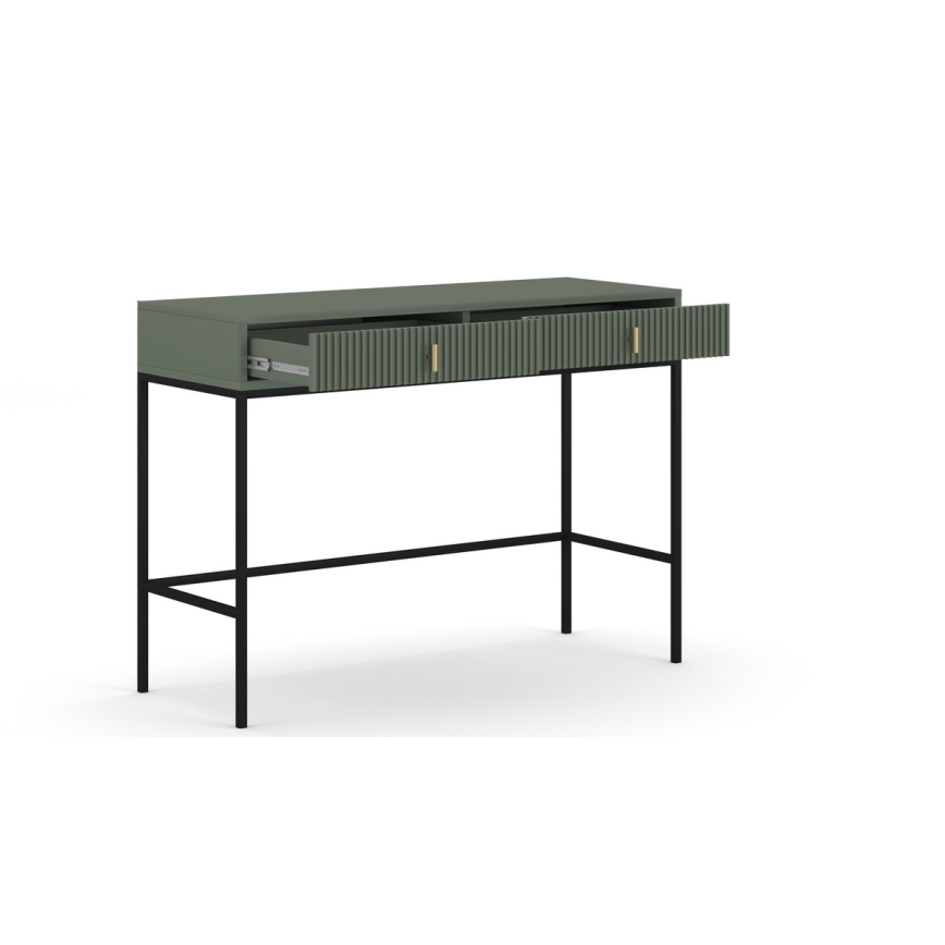 Konzolna mizica SUE zelena/črna