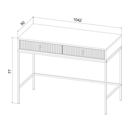 Konzolna mizica SUE zelena/črna