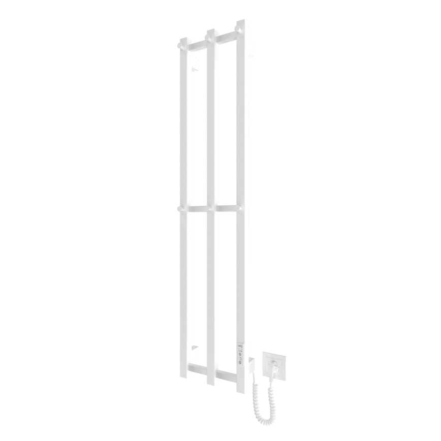 Kopalnica radiator HF SLIM 110W/230V 117x25 cm bela kvadraten