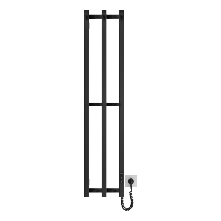 Kopalnica radiator HF SLIM 110W/230V 117x25 cm črna kvadraten
