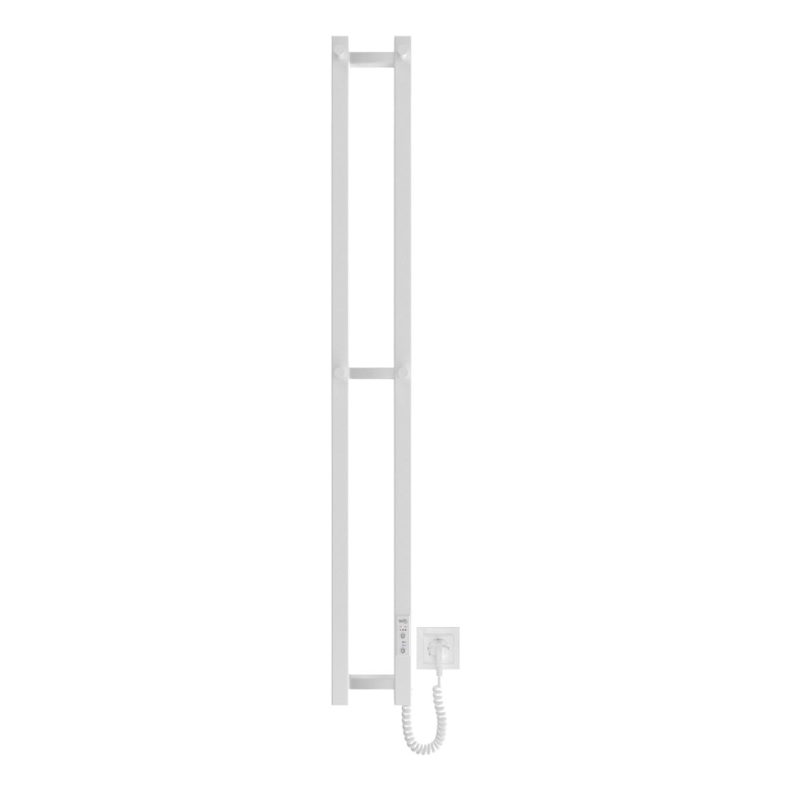 Kopalnica radiator HF SLIM 80W/230V 117x14 cm bela kvadraten