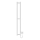 Kopalnica radiator HF SLIM 80W/230V 117x14 cm bela kvadraten