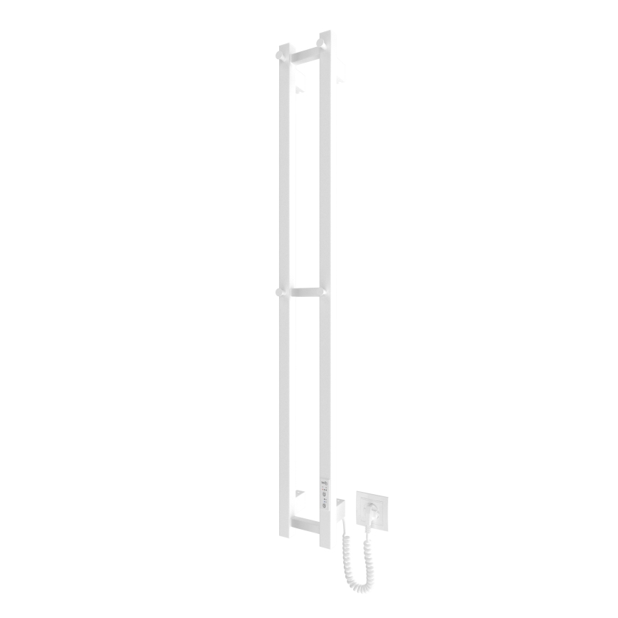 Kopalnica radiator HF SLIM 80W/230V 117x14 cm bela kvadraten