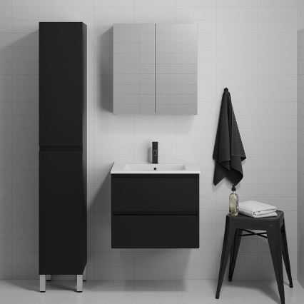 Kopalniška omara z umivalnikom KENWOOD 61x52x47 cm črna