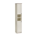 Kopalniška omarica LEXI 30x170 cm bela/rjava