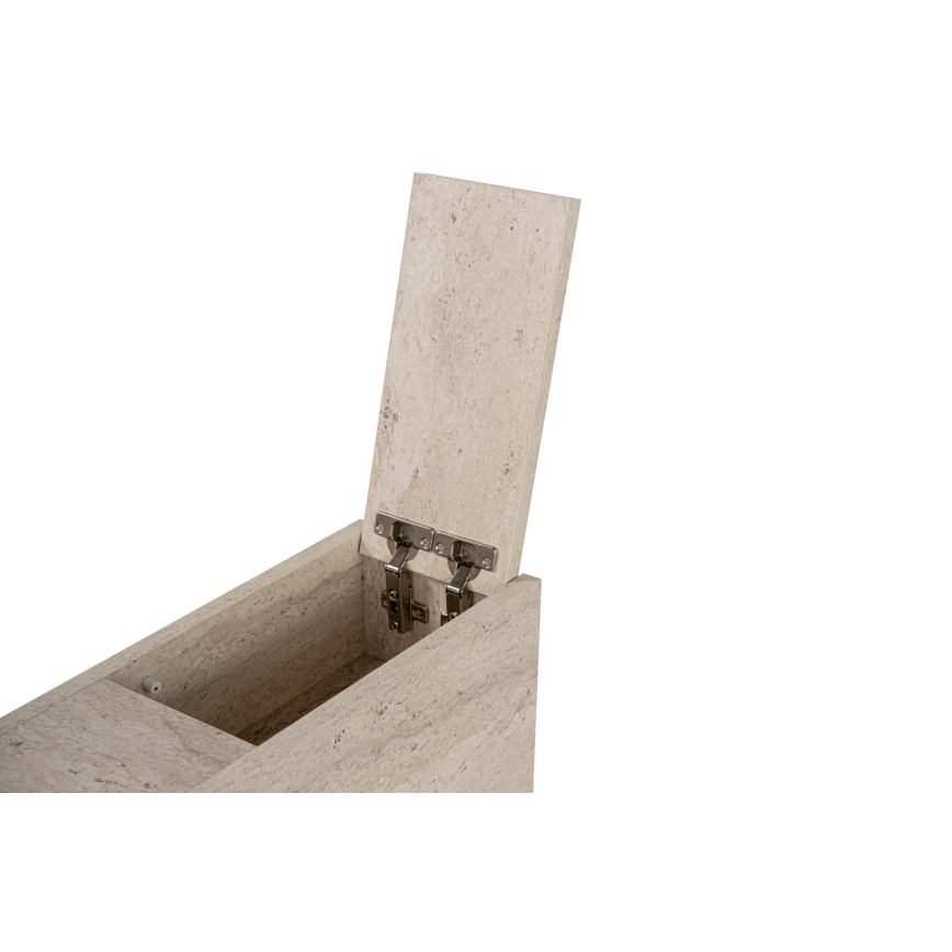 Kopalniška omarica MELODY, marmorni dekor v bež barvi