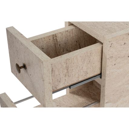 Kopalniška omarica MELODY, marmorni dekor v bež barvi