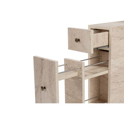 Kopalniška omarica MELODY, marmorni dekor v bež barvi