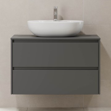 Kopalniška omarica TRONDHEIM za umivalnik 90x57x46 cm antracit