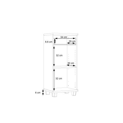 Kopalniška omarica VENOM antracitna/rjava