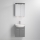 Kopalniška omarica z umivalnikom ASTRID + LED ogledalna omarica 4xLED/4,3W/230V IP44 siva
