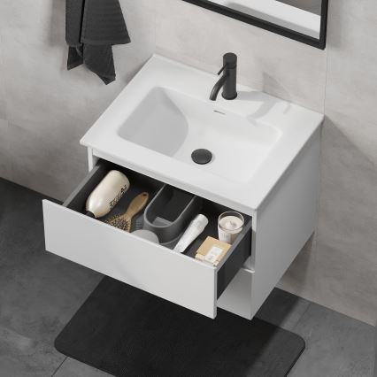 Kopalniška omarica z umivalnikom KENWOOD 61x52x47 cm bela