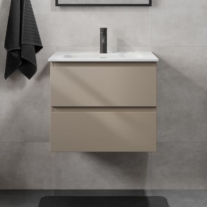 Kopalniška omarica z umivalnikom KENWOOD 61x52x47 cm marakesh/bela
