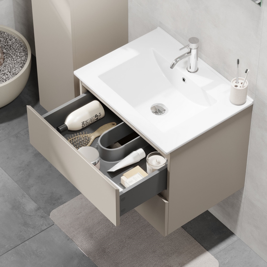 Kopalniška omarica z umivalnikom KENWOOD 61x52x47 cm marakesh
