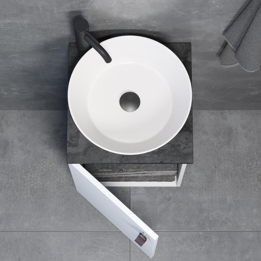 Kopalniška omarica z umivalnikom TAARNHOLM, bela