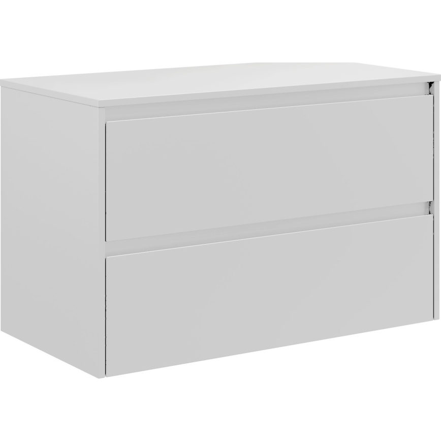 Kopalniška omarica z umivalnikom TRONDHEIM/LJORDAL 90x57x46 cm bela/črna