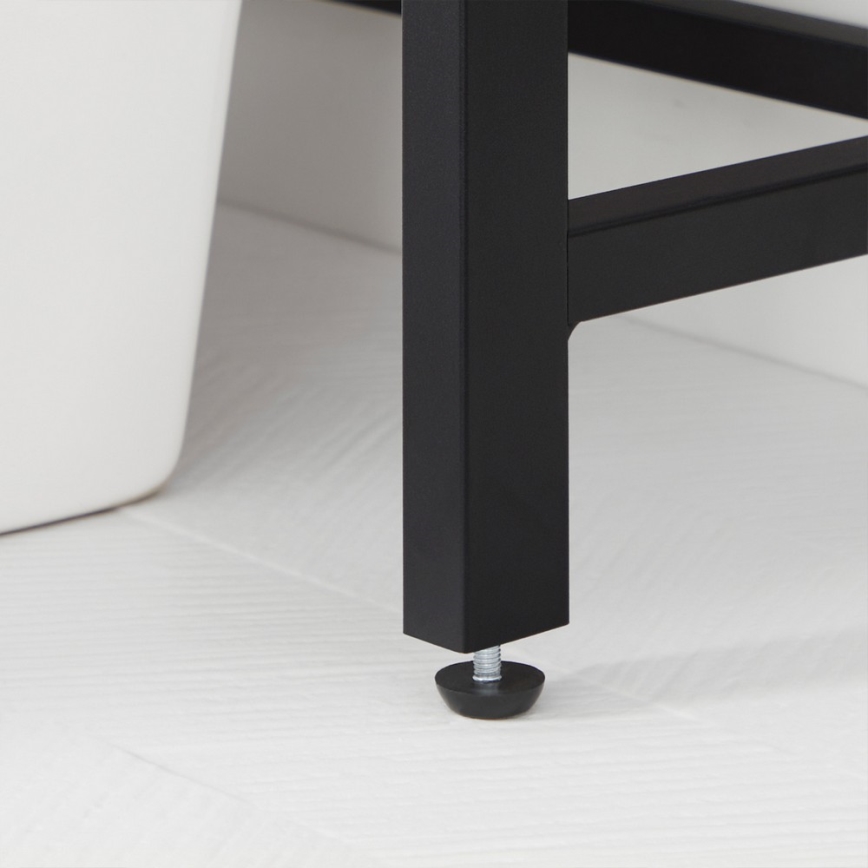 Kopalniška polica RENARO rjava/črna