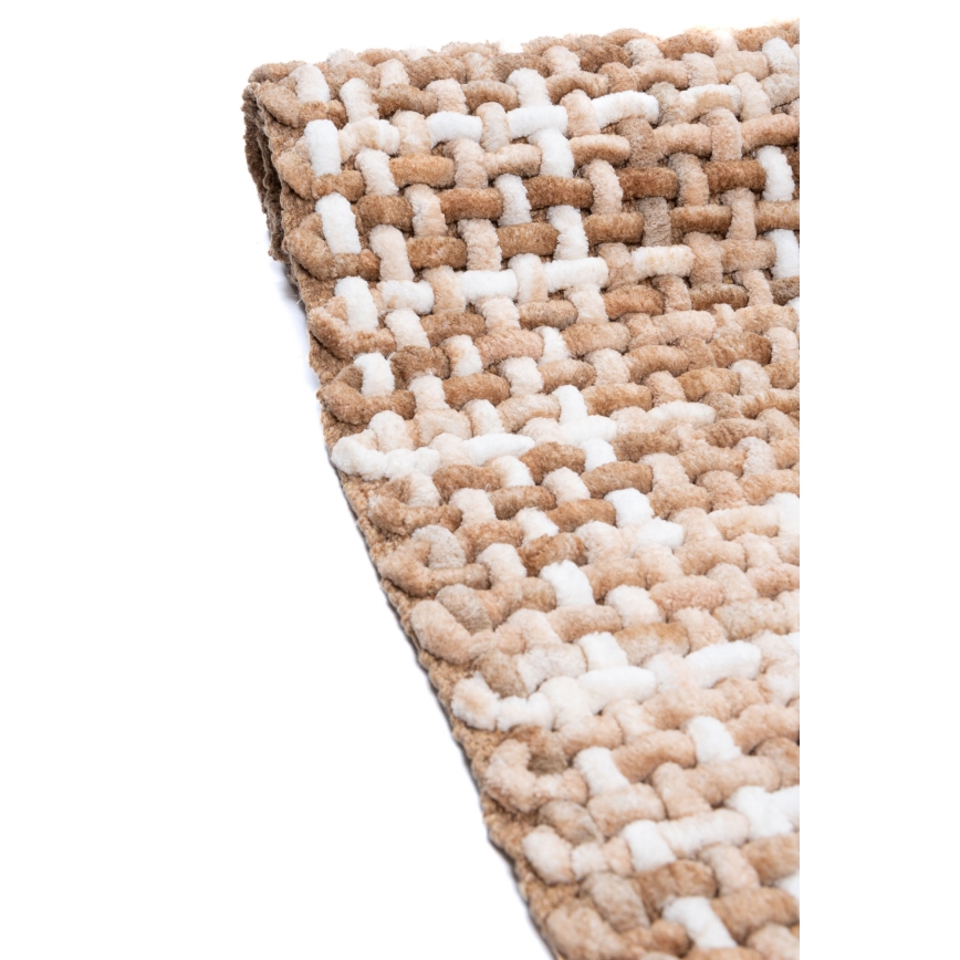 Kopalniška preproga BELWEDER 60x100 cm bež/bela