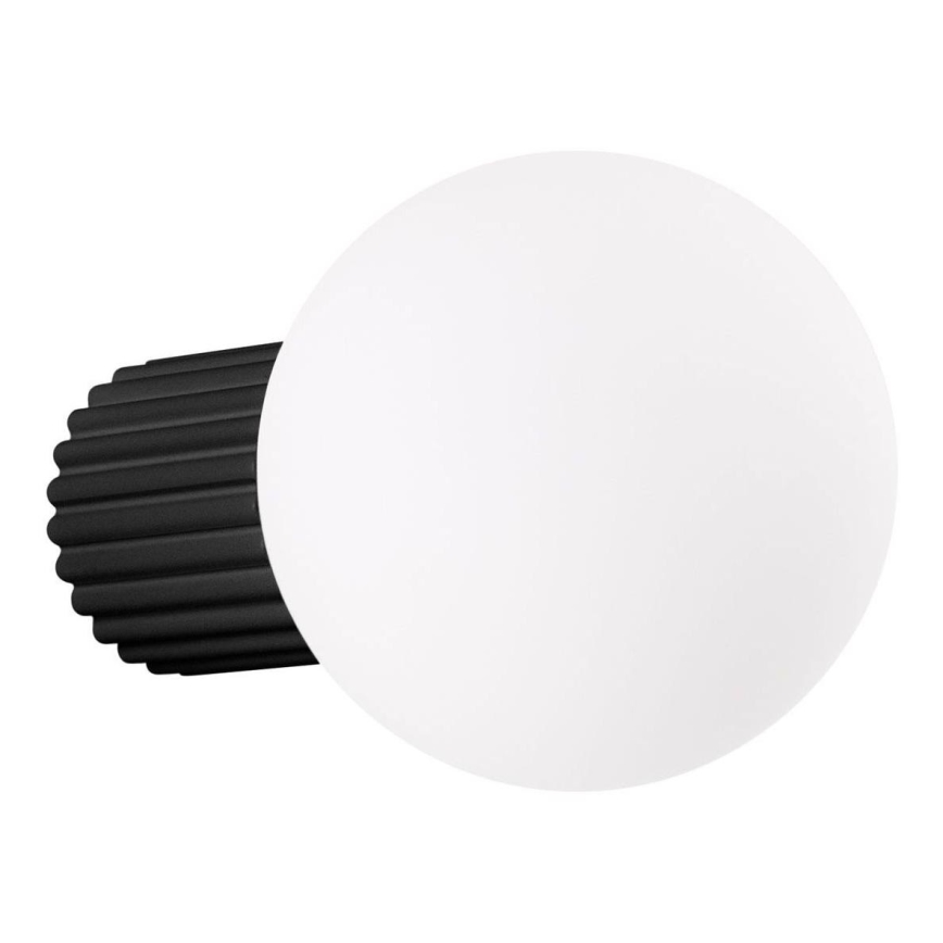 Kopalniška stenska svetilka HALO 1xG9/8W/230V pr. 12 cm IP44 črna