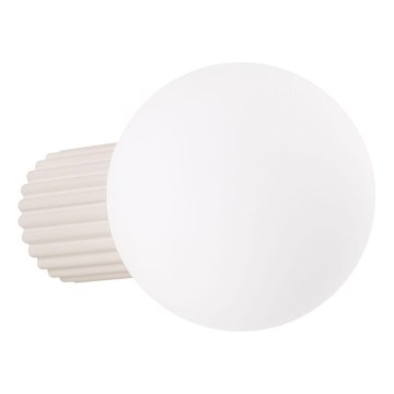 Kopalniška stenska svetilka HALO 1xG9/8W/230V pr. 12 cm IP44 krem barva