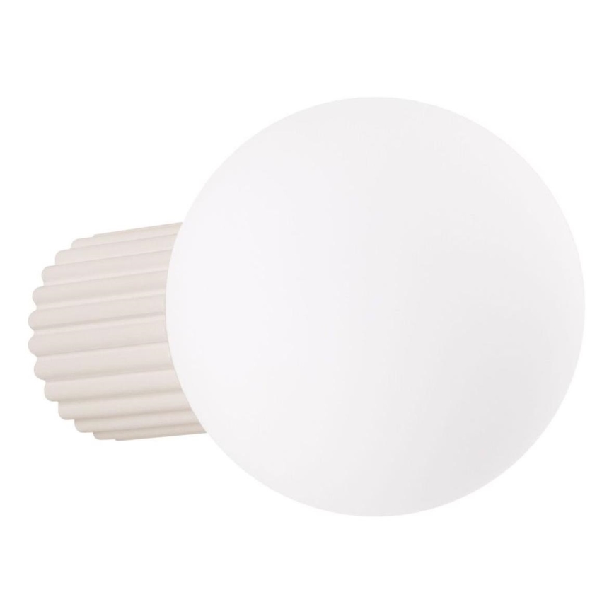 Kopalniška stenska svetilka HALO 1xG9/8W/230V pr. 12 cm IP44 krem barva