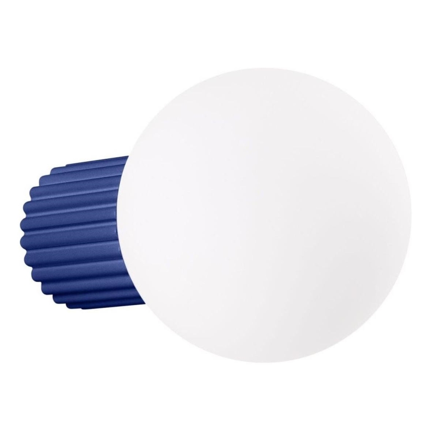 Kopalniška stenska svetilka HALO 1xG9/8W/230V pr. 12 cm IP44 modra