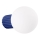 Kopalniška stenska svetilka HALO 1xG9/8W/230V pr. 12 cm IP44 modra