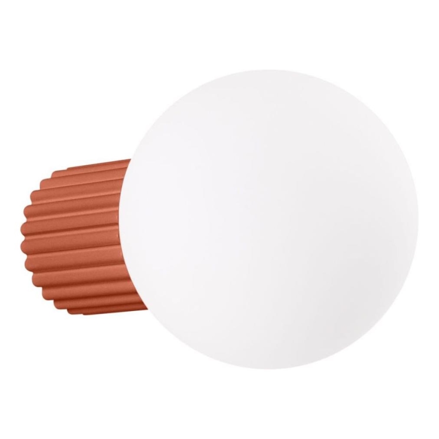 Kopalniška stenska svetilka HALO 1xG9/8W/230V pr. 12 cm IP44 oranžna