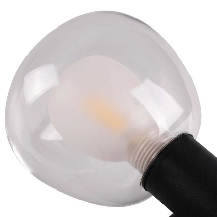 Kopalniška stenska svetilka POLA 2xG9/5W/230V IP44 črna/prozorna