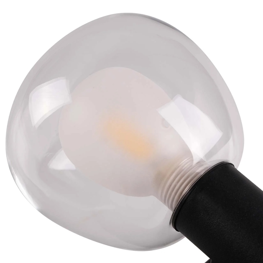 Kopalniška stenska svetilka POLA 2xG9/5W/230V IP44 črna/prozorna