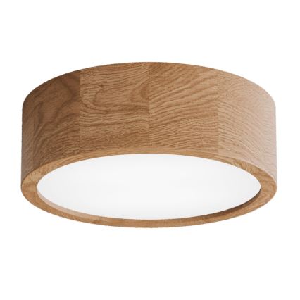 Kopalniška stropna svetilka CLEO 2xE27/24W/230V IP54 premer 27,5 cm hrast