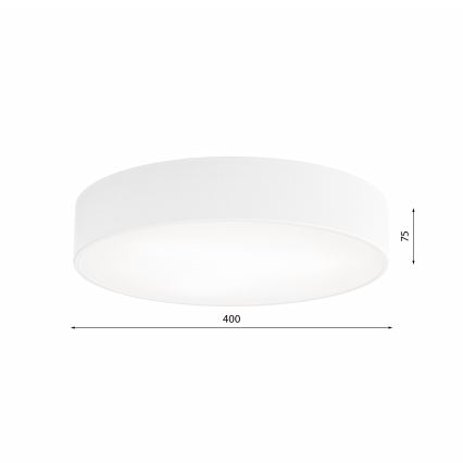 Kopalniška stropna svetilka CLEO 3xE27/24W/230V d. 40 cm bela IP54
