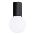 Kopalniška stropna svetilka HALO 1xG9/8W/230V pr. 12 cm IP44 črna
