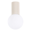 Kopalniška stropna svetilka HALO 1xG9/8W/230V pr. 12 cm IP44 krem barva