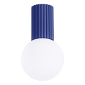 Kopalniška stropna svetilka HALO 1xG9/8W/230V pr. 12 cm IP44 modra