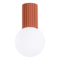 Kopalniška stropna svetilka HALO 1xG9/8W/230V pr. 12 cm IP44 oranžna