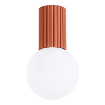 Kopalniška stropna svetilka HALO 1xG9/8W/230V pr. 12 cm IP44 oranžna