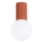 Kopalniška stropna svetilka HALO 1xG9/8W/230V pr. 12 cm IP44 oranžna