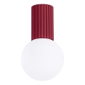 Kopalniška stropna svetilka HALO 1xG9/8W/230V pr. 12 cm IP44 rdeča