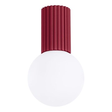 Kopalniška stropna svetilka HALO 1xG9/8W/230V pr. 12 cm IP44 rdeča