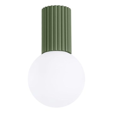 Kopalniška stropna svetilka HALO 1xG9/8W/230V pr. 12 cm IP44 zelena