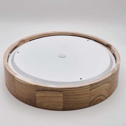 Kopalniška stropna svetilka OAK, 3xE27/15W/230V, hrast, premer 37 cm, IP54