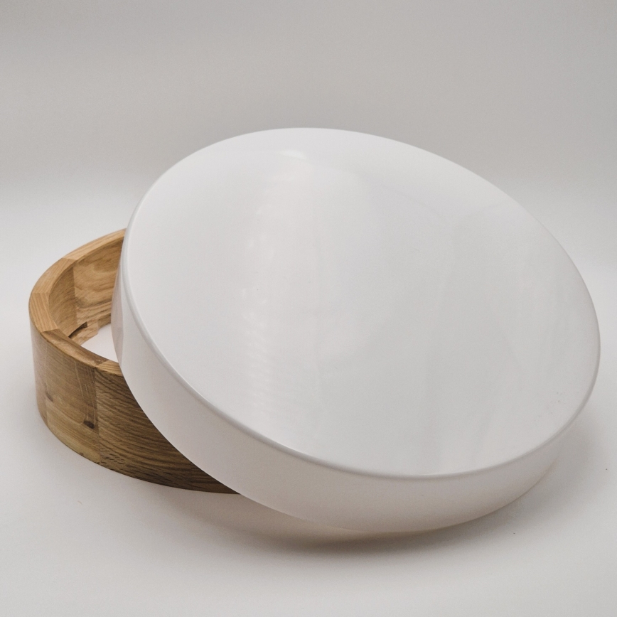 Kopalniška stropna svetilka OAK, 3xE27/15W/230V, hrast, premer 37 cm, IP54