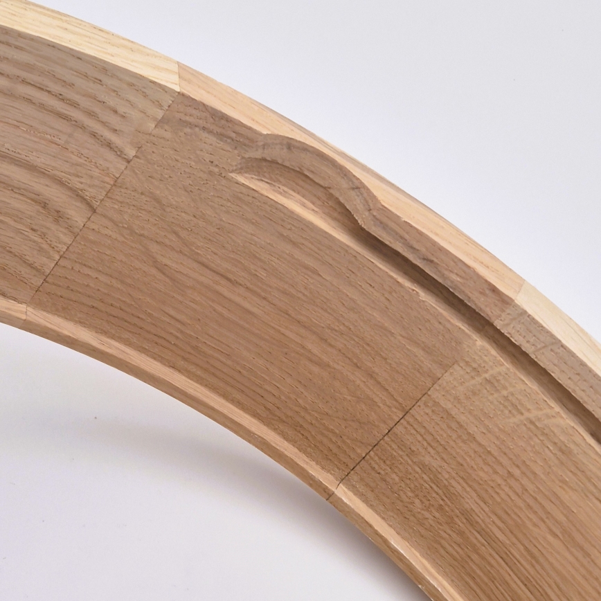 Kopalniška stropna svetilka OAK, 3xE27/15W/230V, hrast, premer 37 cm, IP54