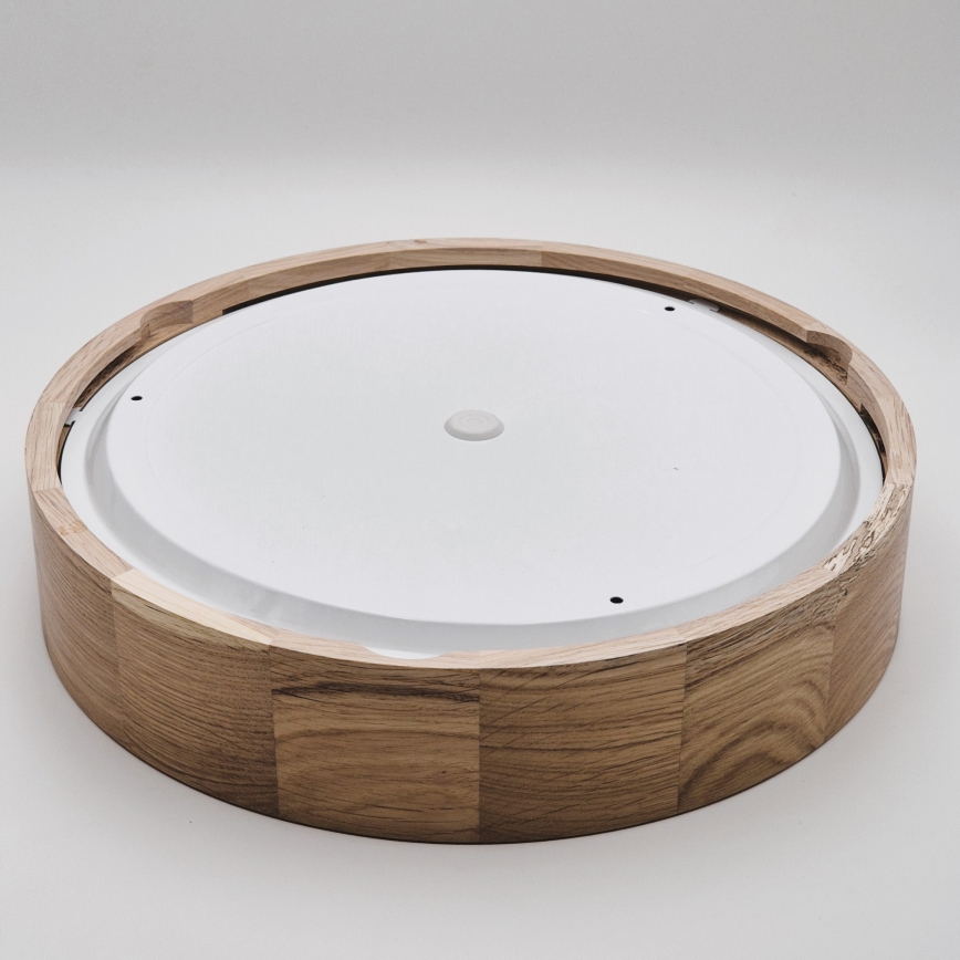 Kopalniška stropna svetilka OAK 3xE27/15W/230V hrast ø 37 cm IP54 - FSC certifikat