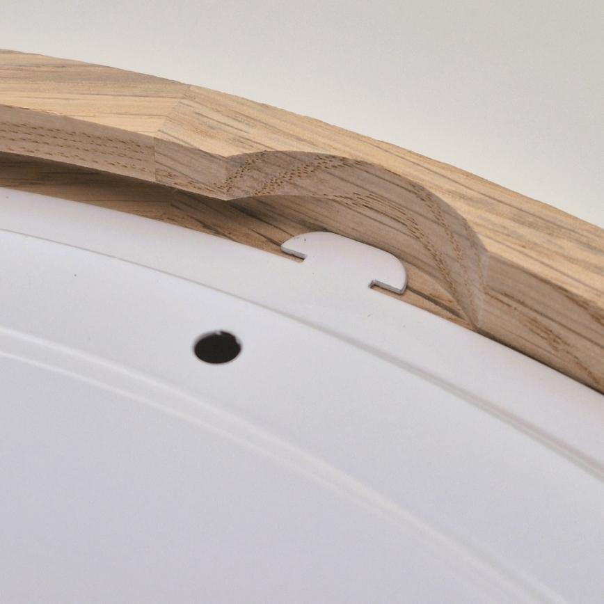 Kopalniška stropna svetilka OAK 3xE27/15W/230V hrast ø 37 cm IP54 - FSC certifikat