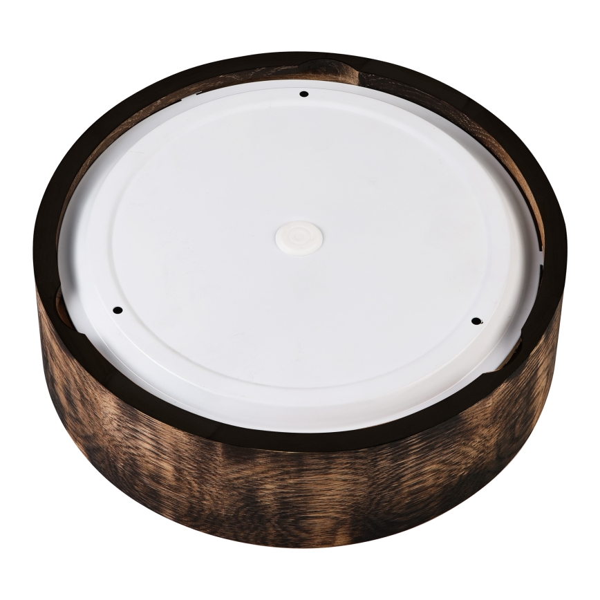Kopalniška stropna svetilka OAK SMOKY 2xE27/15W/230V IP54 ø 27,5 cm hrast/rjava