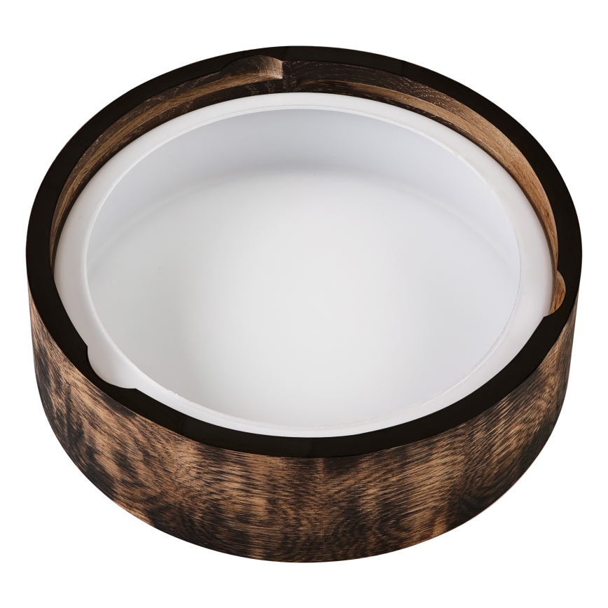 Kopalniška stropna svetilka OAK SMOKY 2xE27/15W/230V IP54 ø 27,5 cm hrast/rjava