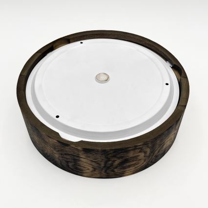 Kopalniška stropna svetilka OAK SMOKY 2xE27/15W/230V IP54 ø 27,5 cm hrast/rjava