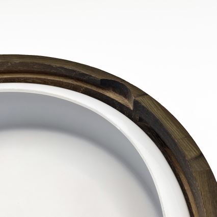 Kopalniška stropna svetilka OAK SMOKY 2xE27/15W/230V IP54 ø 27,5 cm hrast/rjava